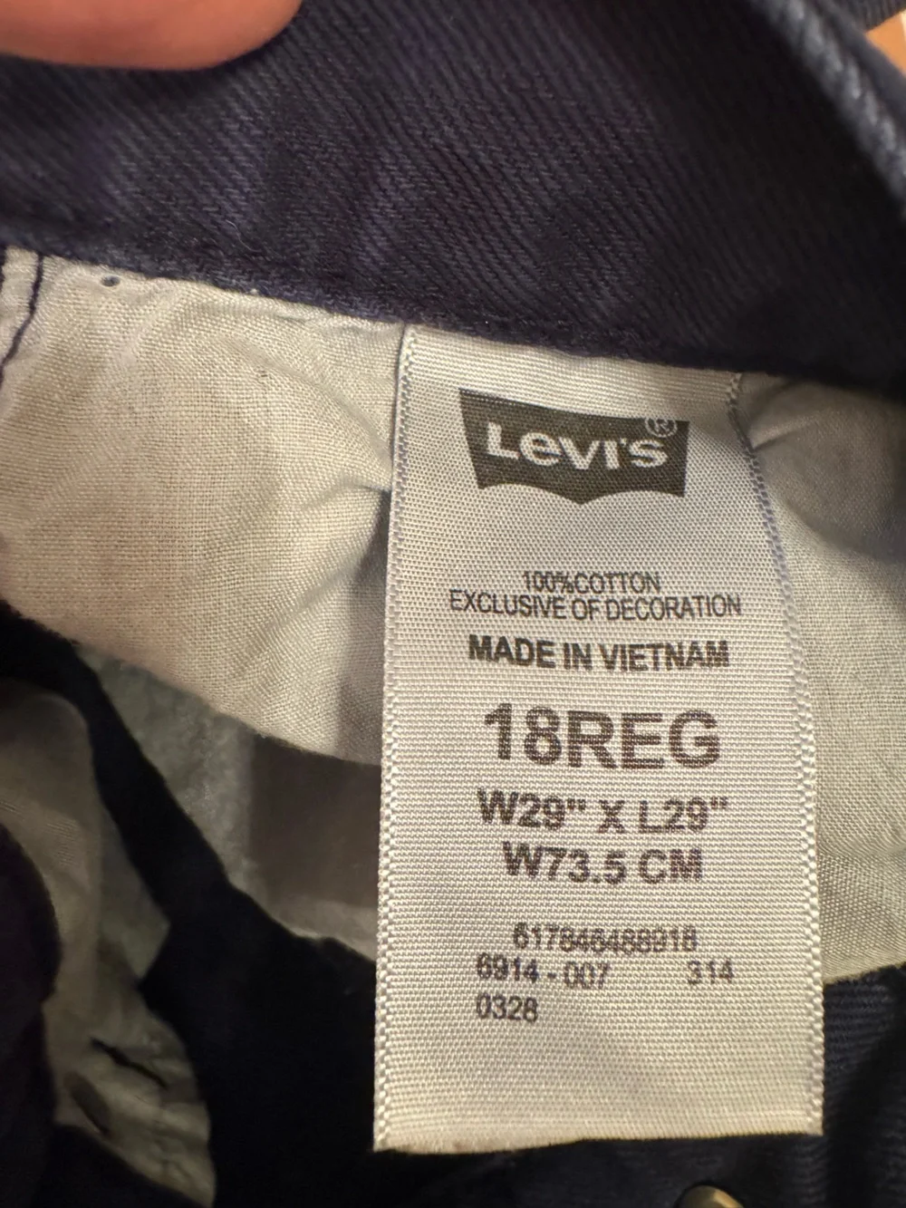 Levi's Men's Dark Navy Slim Straight Jeans